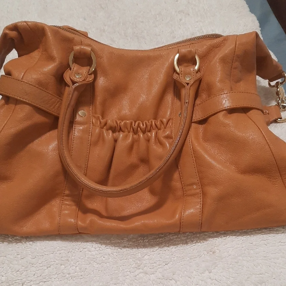 Honey By The Bumble Leather Satchel - Picture 3 of 12